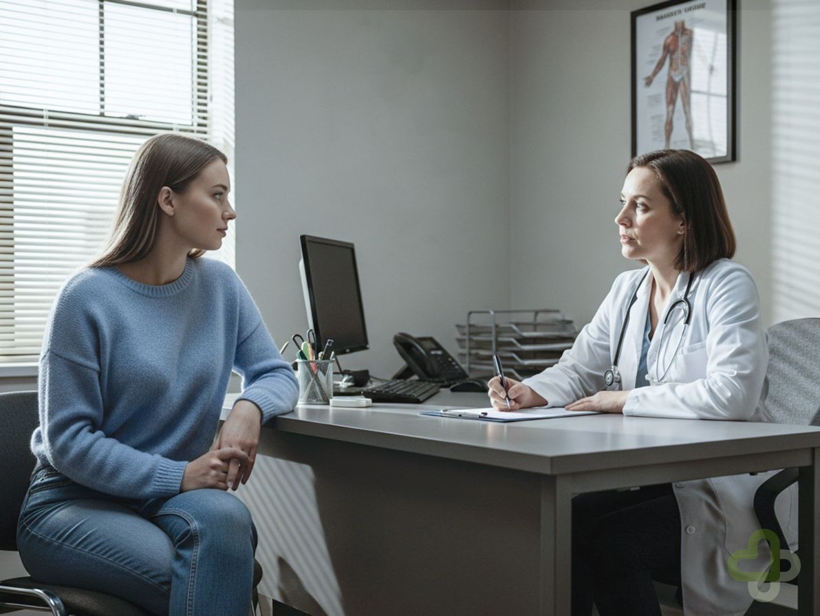 Девушка на приеме врача